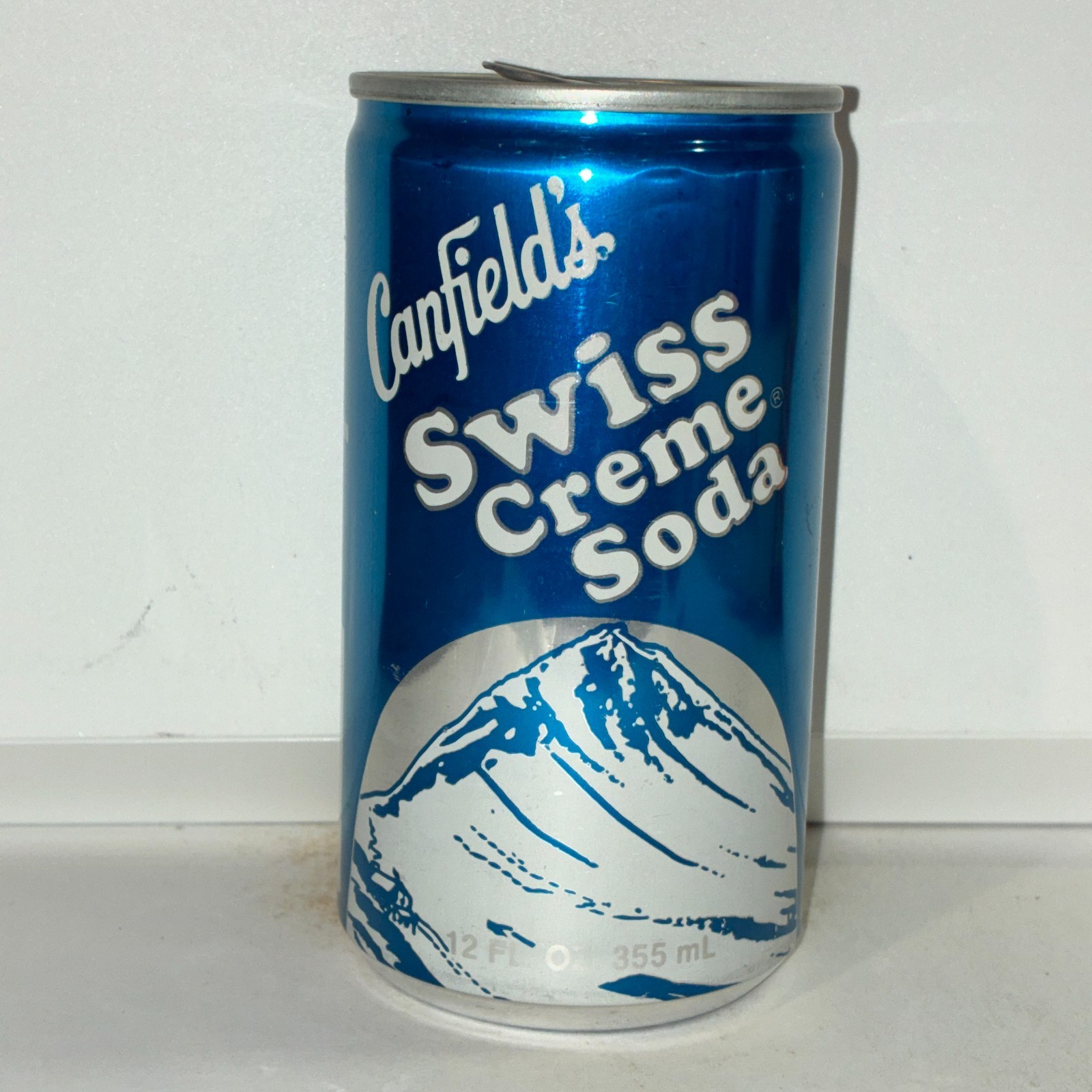 1970's Canfield's Swiss Creme soda can, aluminum