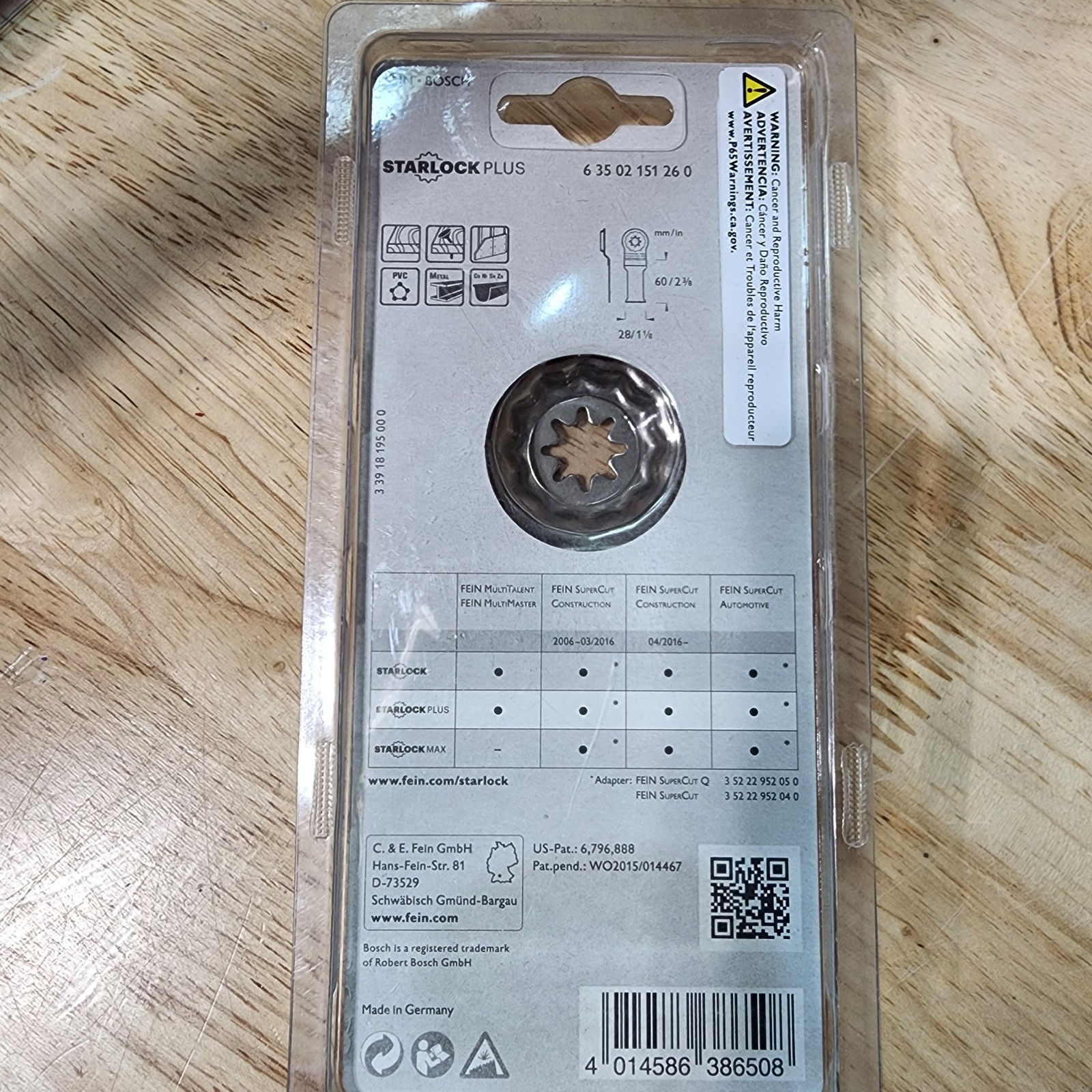 FEIN Multi Tool Blade Attachment 63502151260