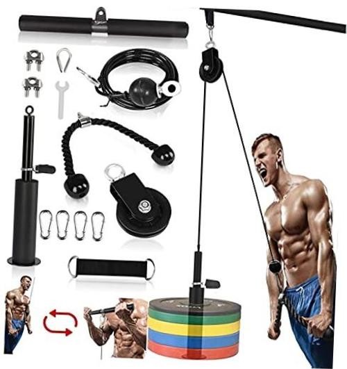 LAT Pulley System Professional Home Gym Pull Down Machine Equipment UL 330lbs