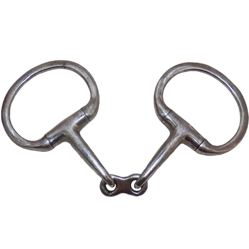 JP Korsteel Stainless Steel Eggbut French Link English Snaffle Bit 5 inches Wide