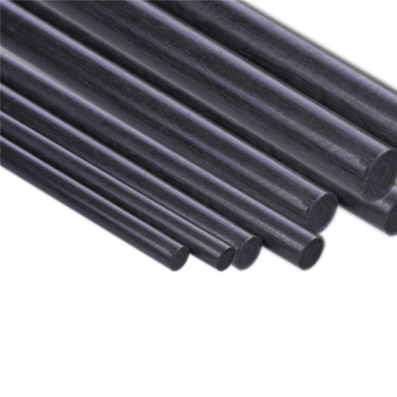 10pcs 0.8mm Diameter 500mm Length Carbon Fiber Rods Matte Surface