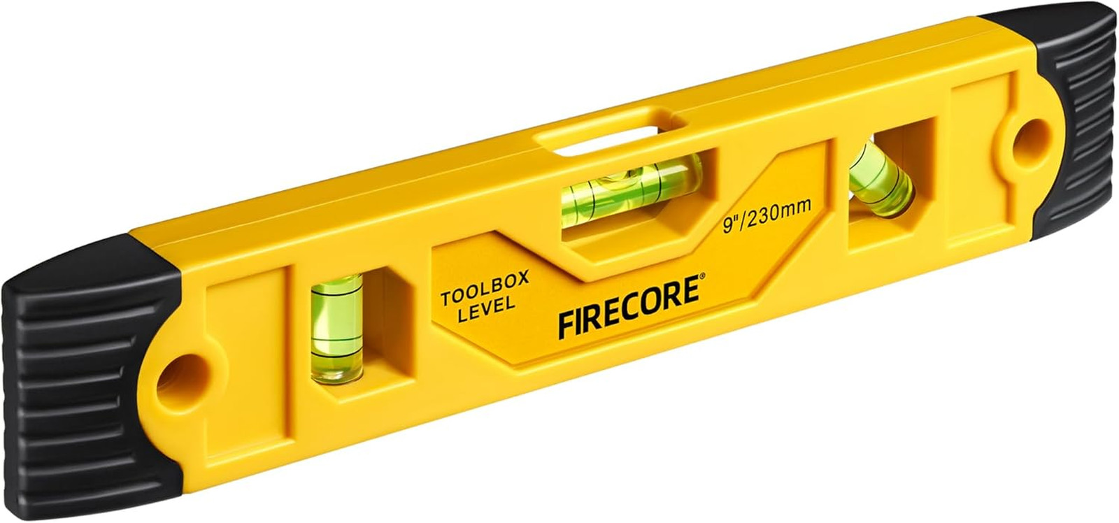 Torpedo Level Magnetic, Firecore 9 Inch Shockproof Small Leveler Tool with 3 Bub
