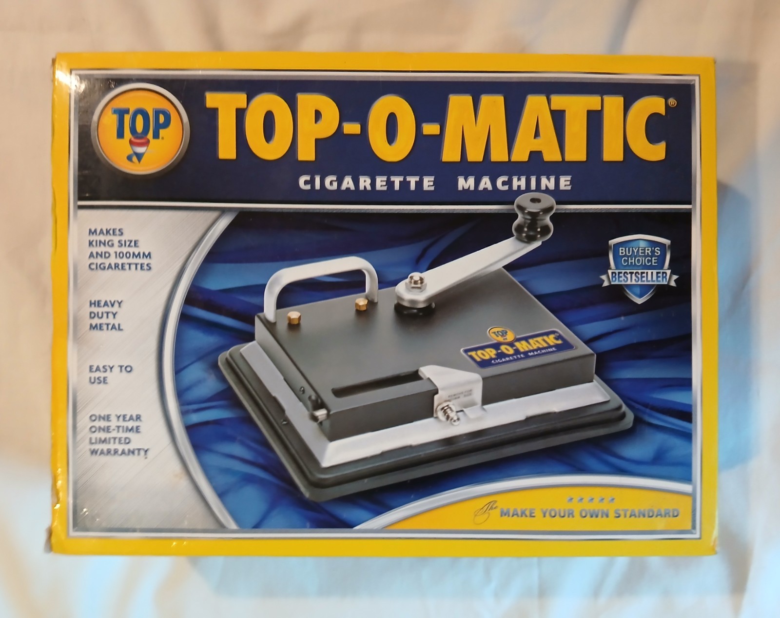 Top-O-Matic Cigarette Rolling Machine, EUC W/Original Box & Owner's Manual