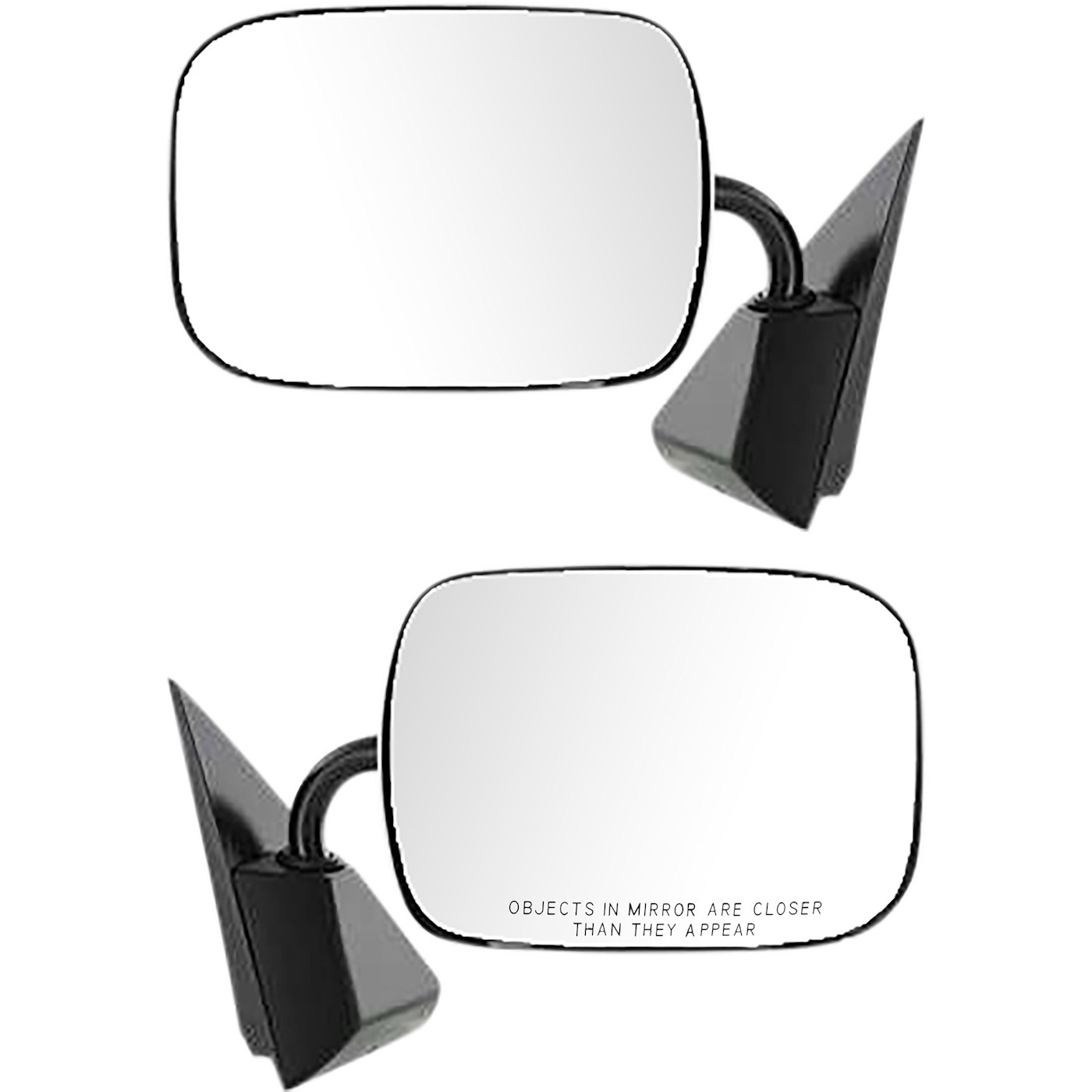 Mirror Set For 1988-1998 Chevrolet C1500 K1500 Manual Chrome Left and Right Side