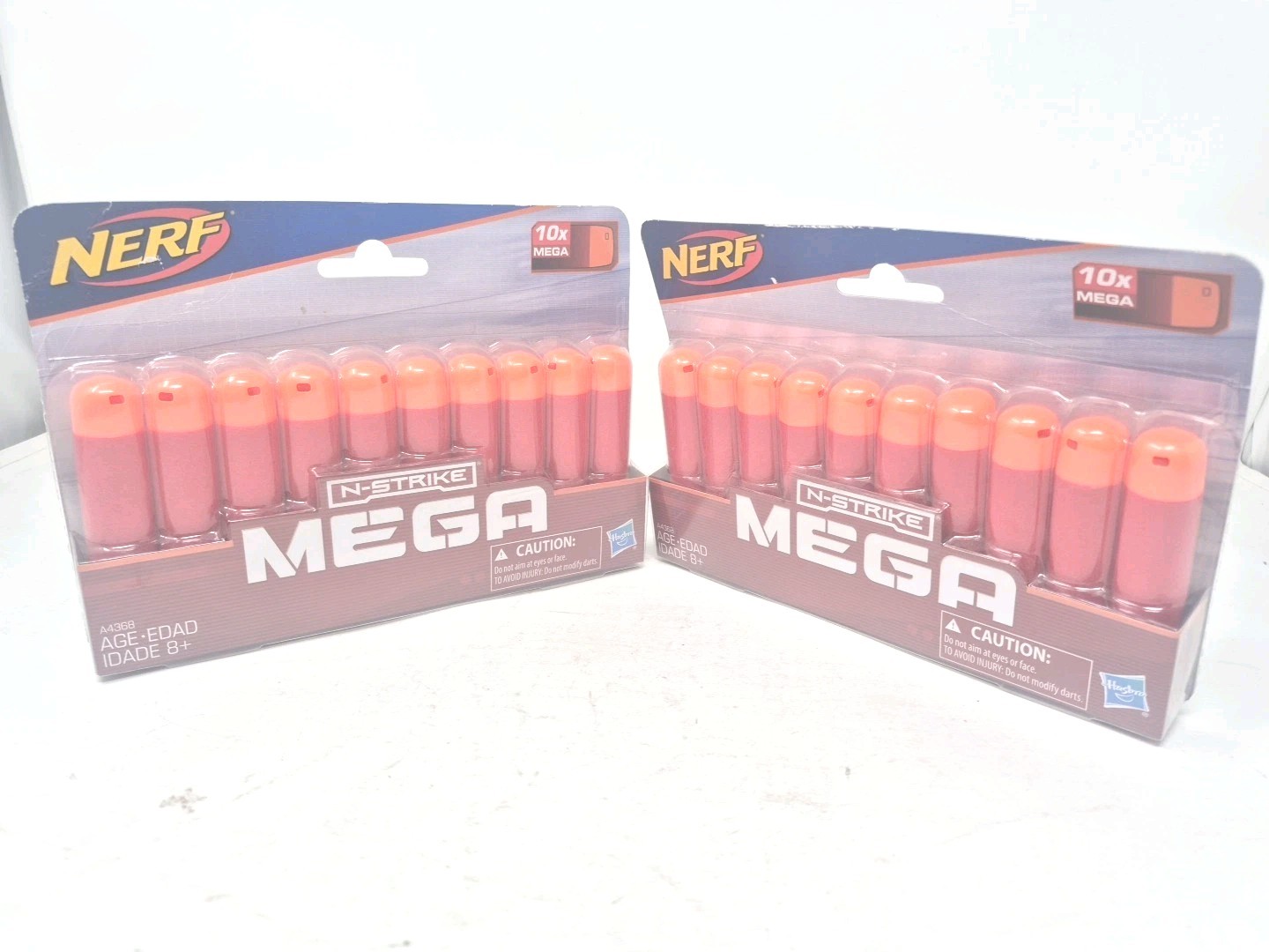 Nerf N-Strike MEGA 2 Boxs Of 10x replacement Darts - New-20 Darts Total