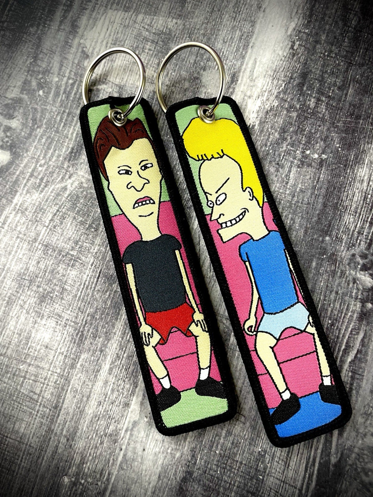 1 Piece Double Sided 5 Inch Beavis & Butthead Keychain