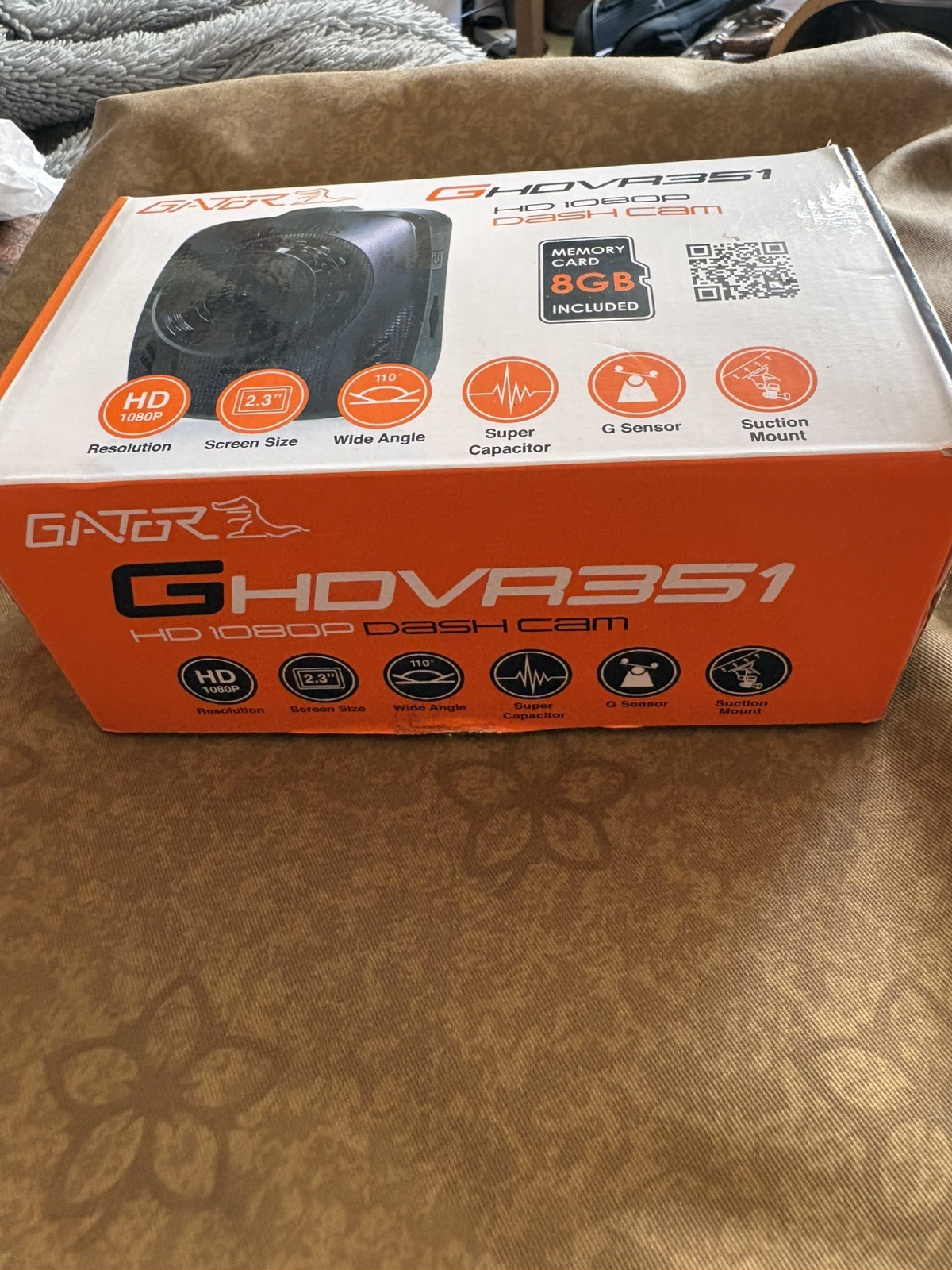 Gator GHDVR351 Front HD1080P Dash Cam + 8GB SD Card Driver Safety Assistance