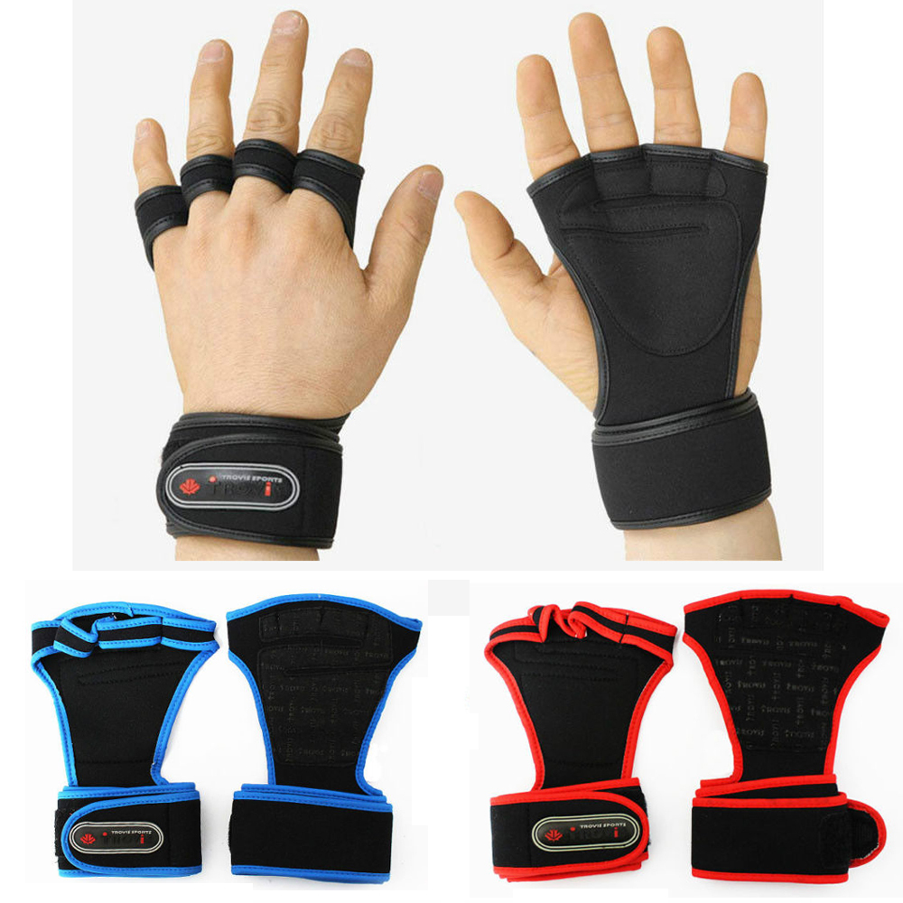 TROVIS Wrist Wrap Gloves GYM Dumbbell Weight Lifting Health Fitness Training