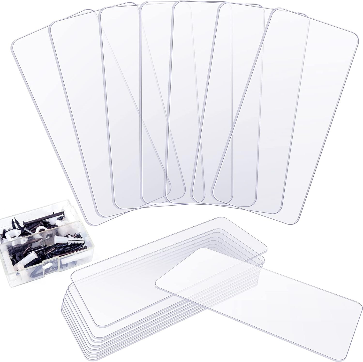 16 Pack 4.25 x 2 in Drawer Dividers Plastic Storage Bins Storage Hardware