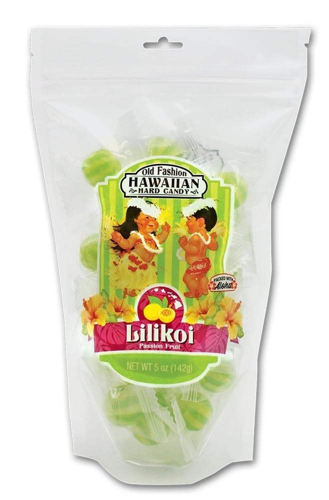 Old Fashion Hawaiian Hard Candy 5oz Bags Lilikoi Passion Fruit
