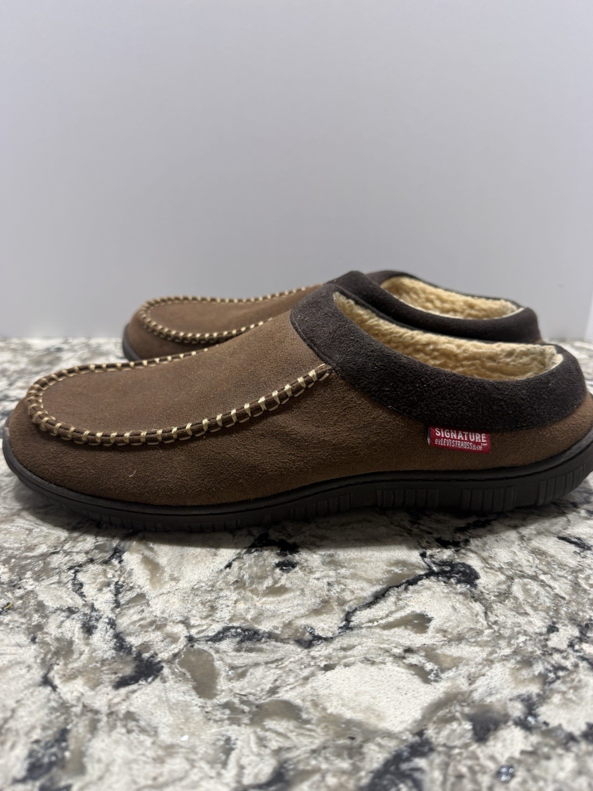 Levi's Mens Sz 13-14 Microsuede Comfort Slip-on Clog Indoor/Outdoor Slipper Shoe