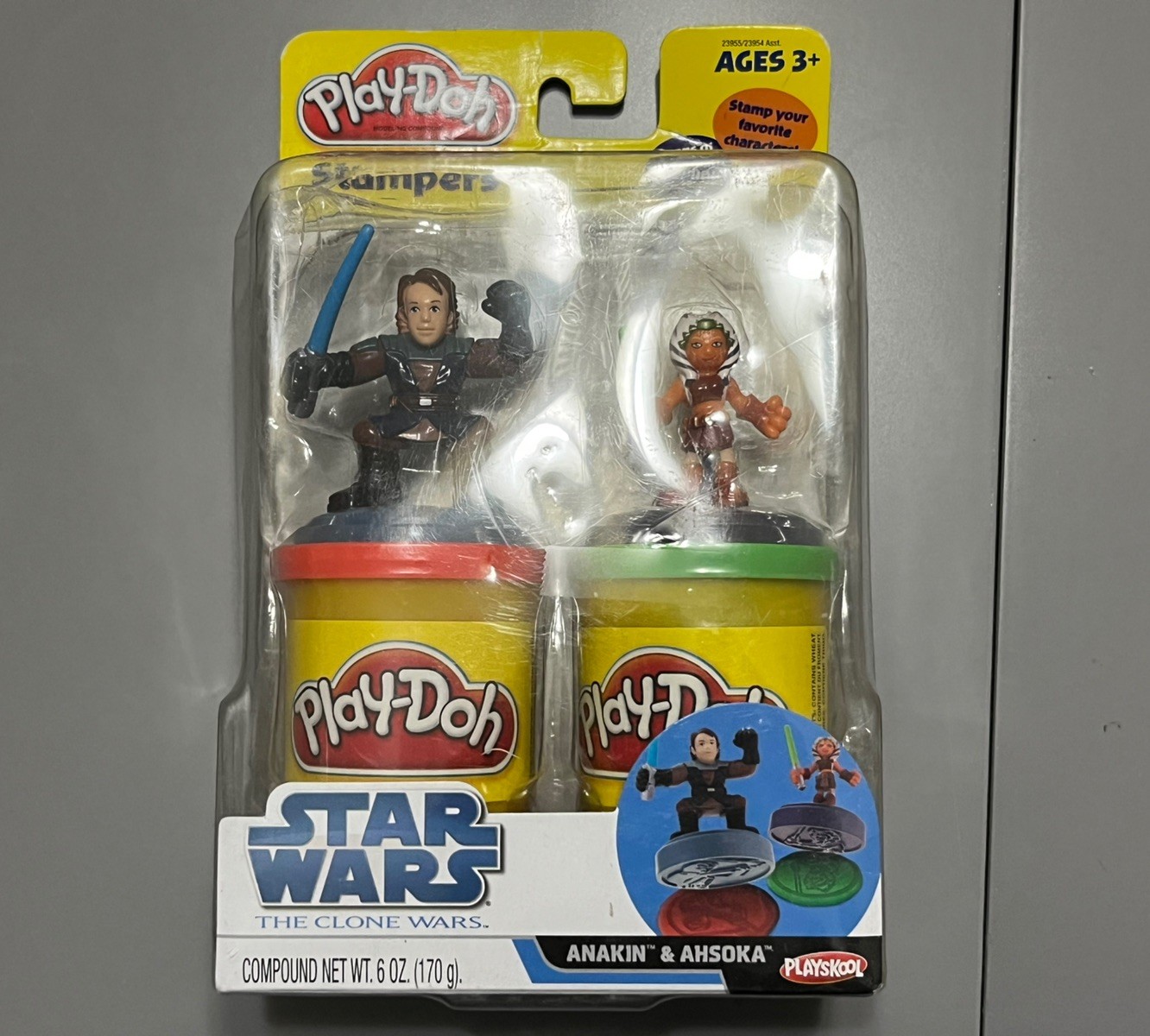 Star Wars The Clone Wars Play Doh Stampers anakin and Ashoka NEW