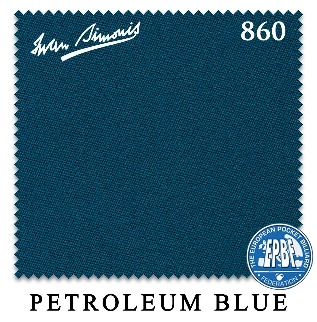 8' Oversized Simonis 860 Pool Table Cloth - Petroleum Blue - AUTHORIZED DEALER