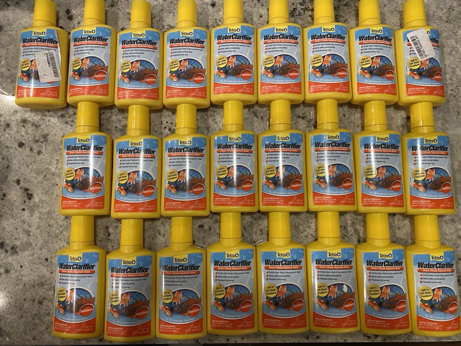 25X Tetra Water Clarifier Treats 500 Gal Ea Freshwater Aquarium 250mL 10/27 $225