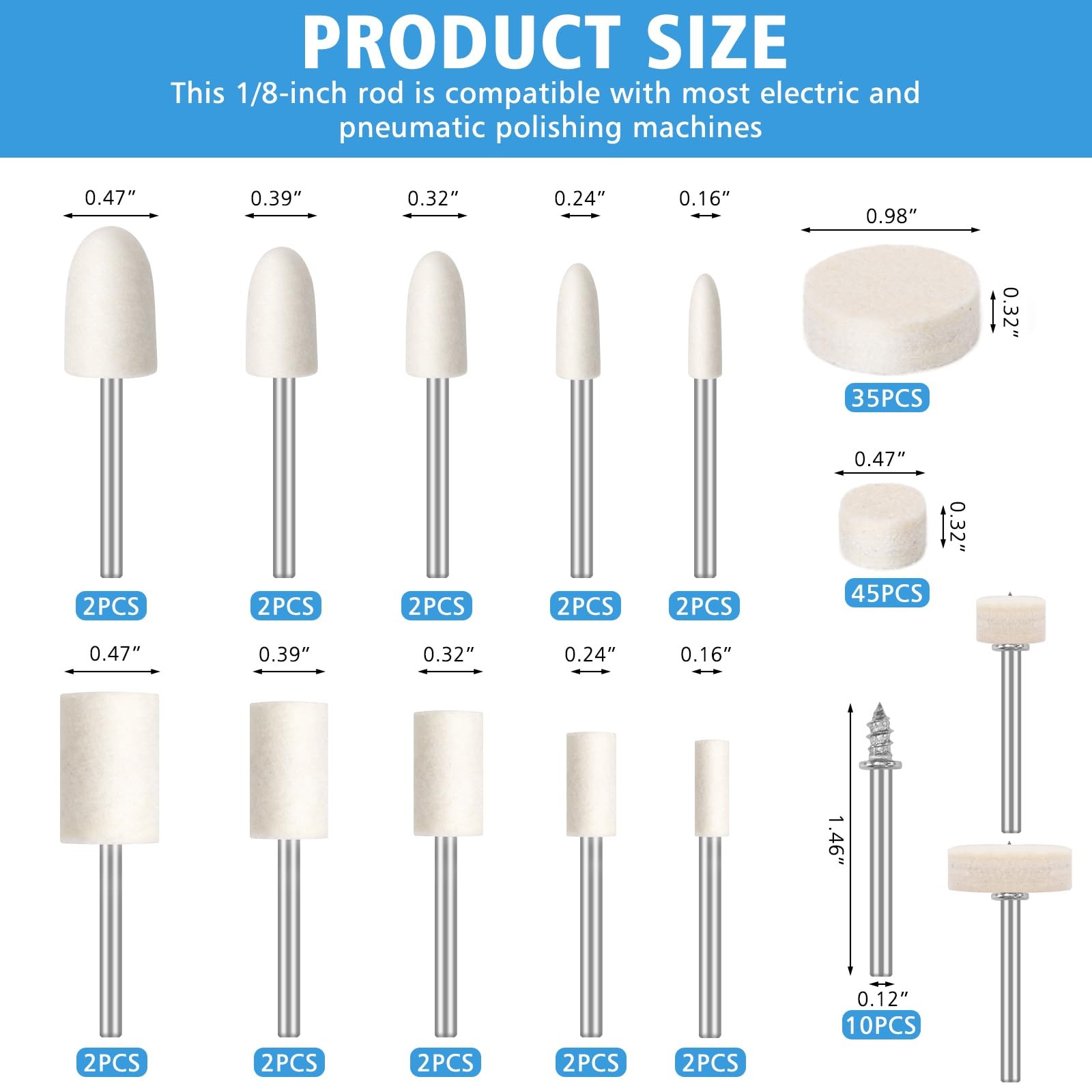 110pcs Buffing Wheel for Dremel Polishing Kit, Dremel...