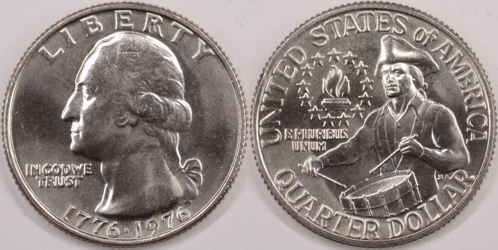 United States 1976 25 Cents [Bicentennial] Washington Quarter KM#204 Clad
