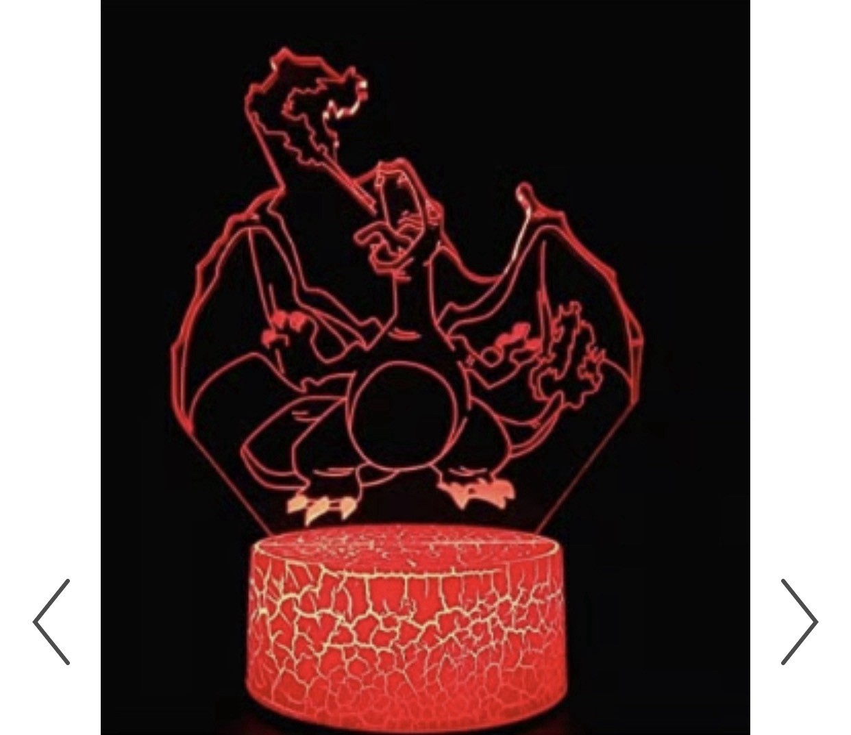 Pokemongo Charizard LED Table Night Touch 3D LED Lamp 16 Color Bedroom Light