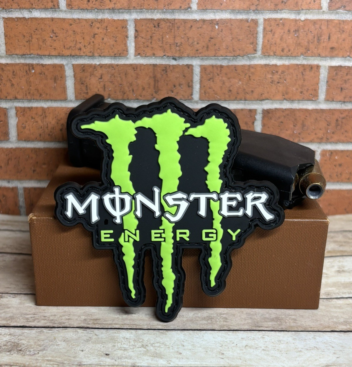 PVC Tactical Patch - Monster Energy Patch - Morale Patch - Hook Backed