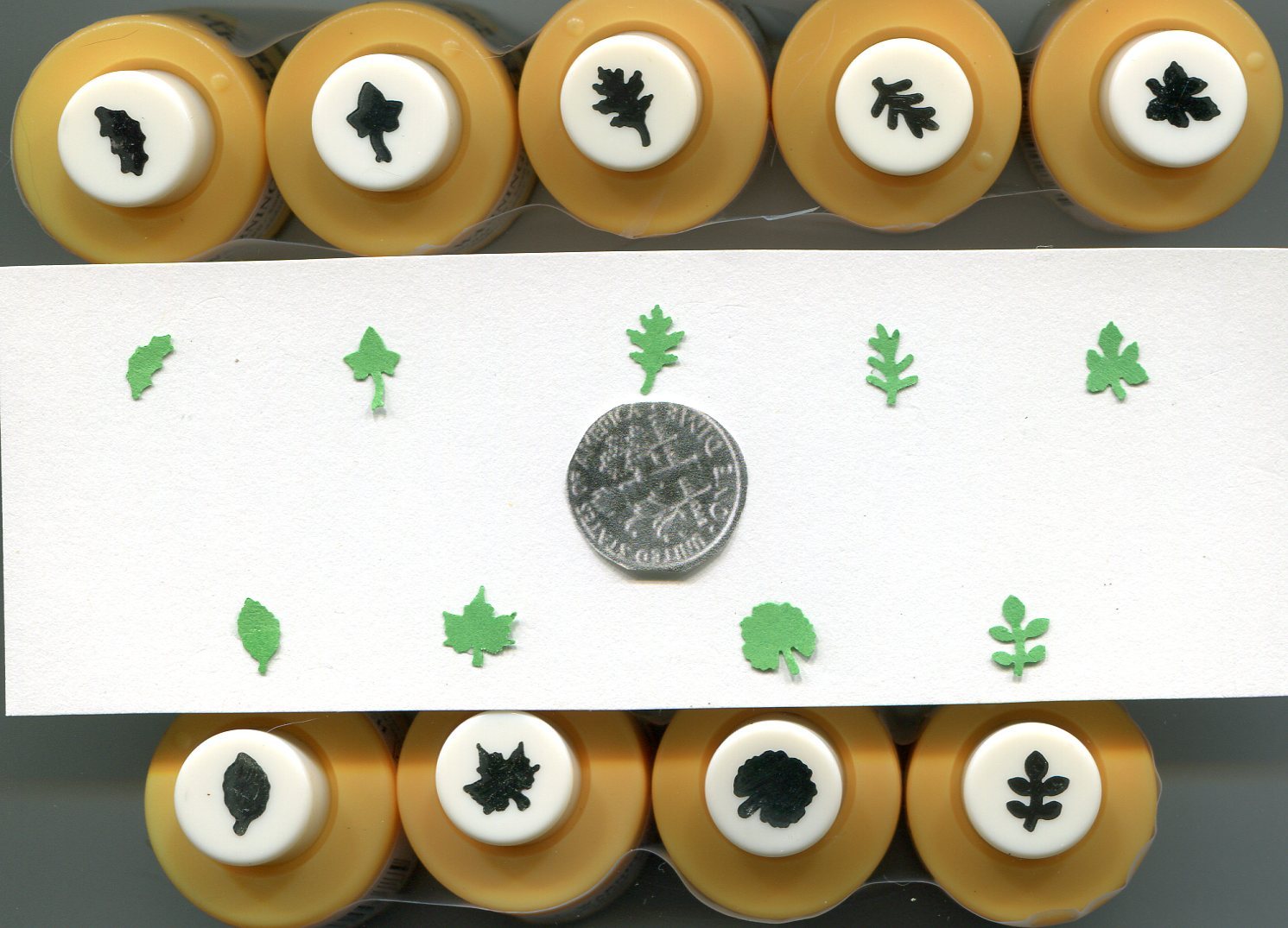 Mini  1/4" LEAF Shape Paper Punches Many Styles 2 Choose From Quilling-Scrapbook