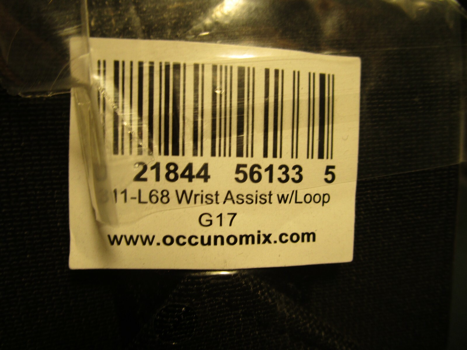 (2) Occunomix OCCU-311-L68 WRIST ASSIST W/LOOP: BLACK