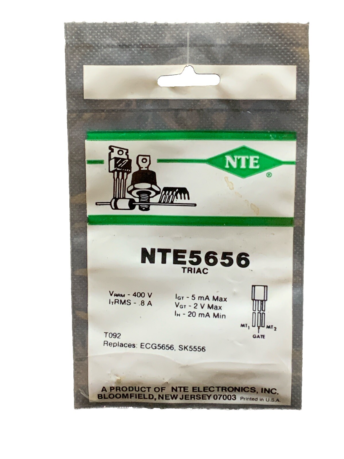 NTE5656 TRIAC TO92 ECG5656 SK5556