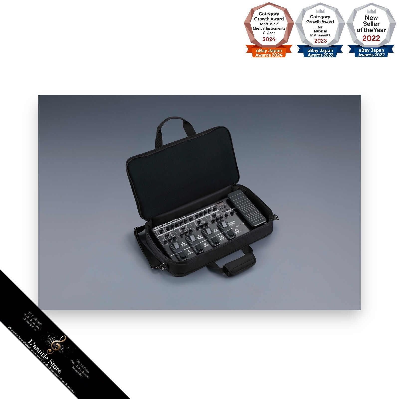BOSS CB BM M Lightweight Medium Size Black Multi Effects Carrying Case Japan New