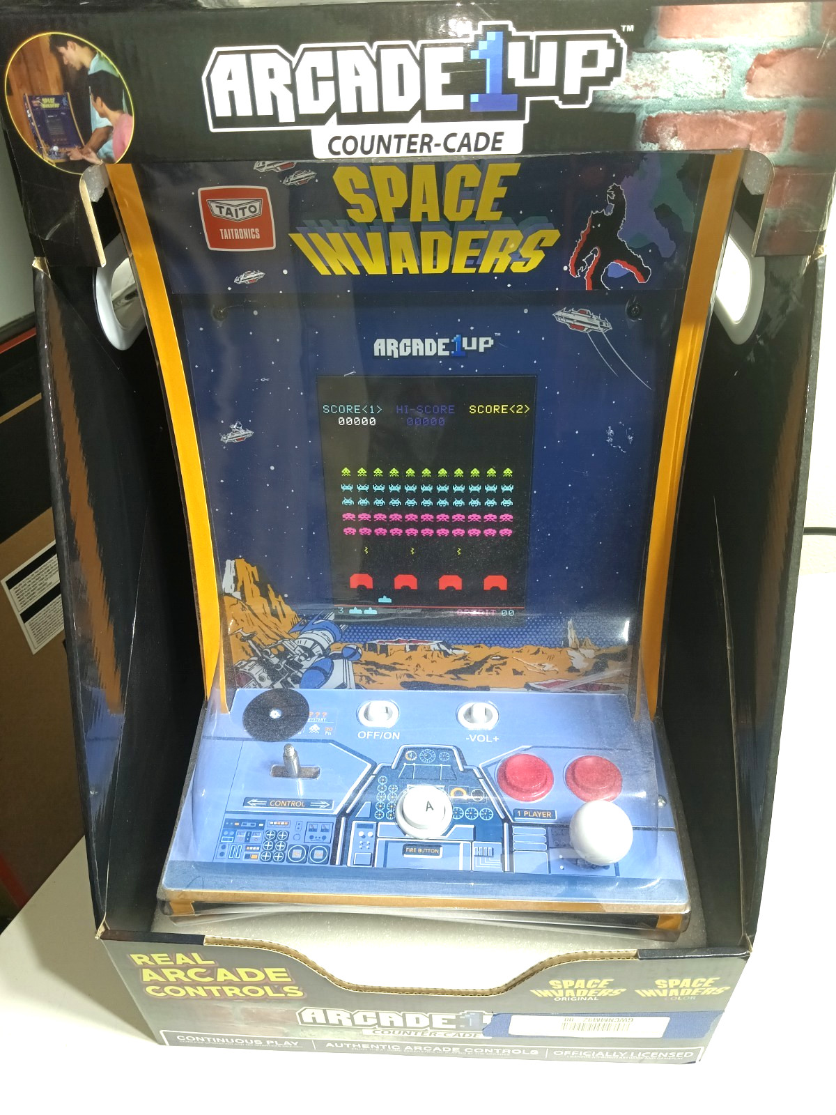 NEW Arcade1Up Space Invaders Counter-Cade Countertop Arcade 1up Countercade NSIB