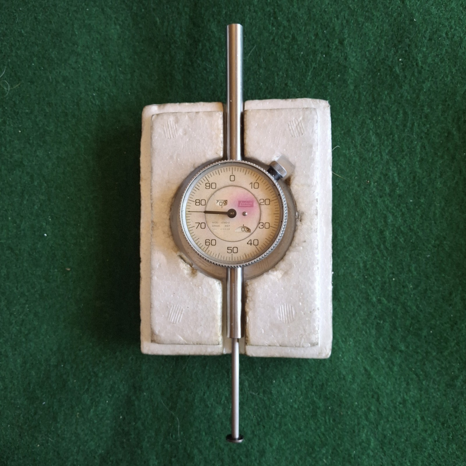 Vtg Lufkin Dial Indicator J28D-2  Grad .001 Machinist Gauge Full Jeweled