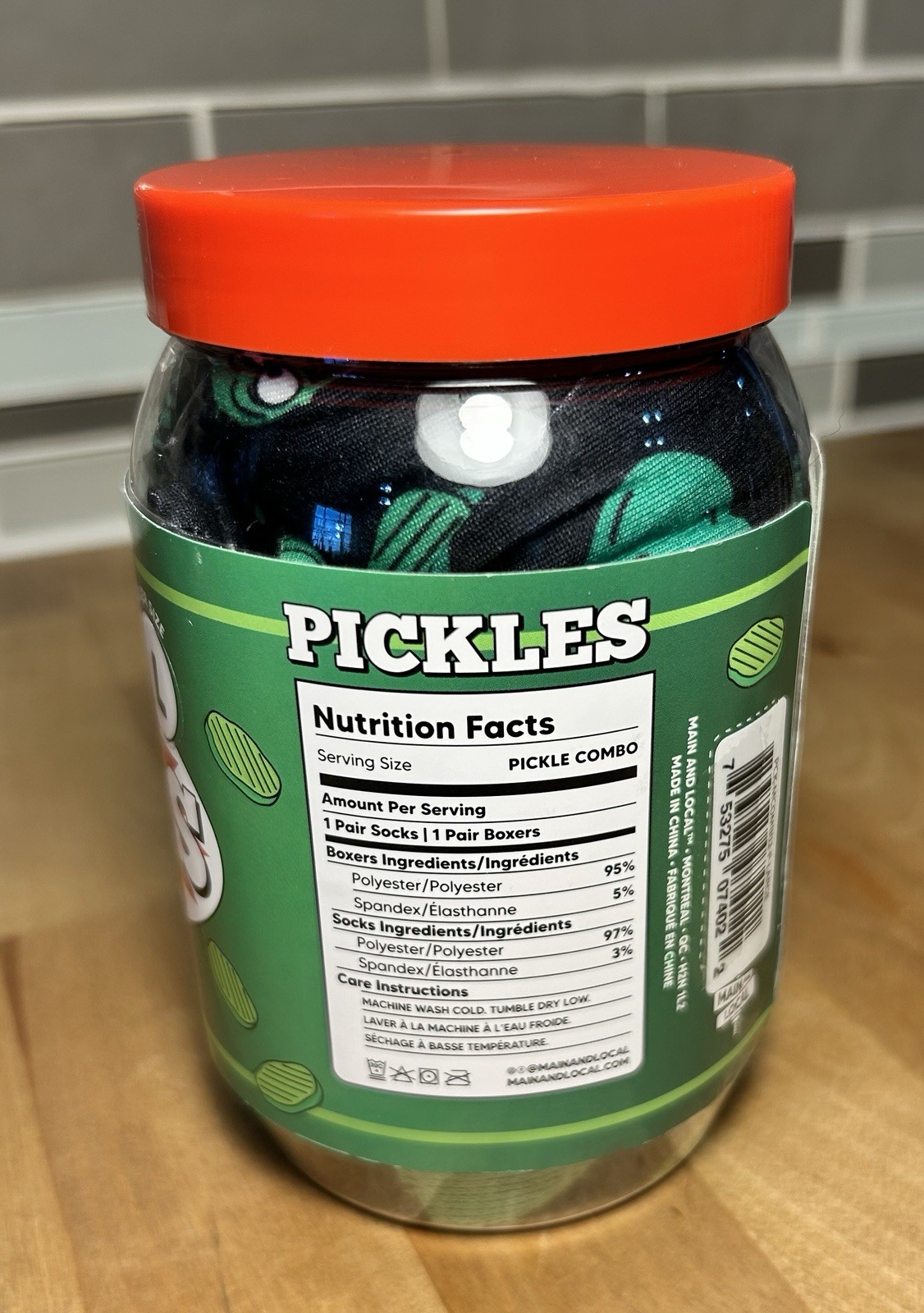 Pickles Gift Set Men’s Boxers & Socks Size Large New In Package Fast Shipping