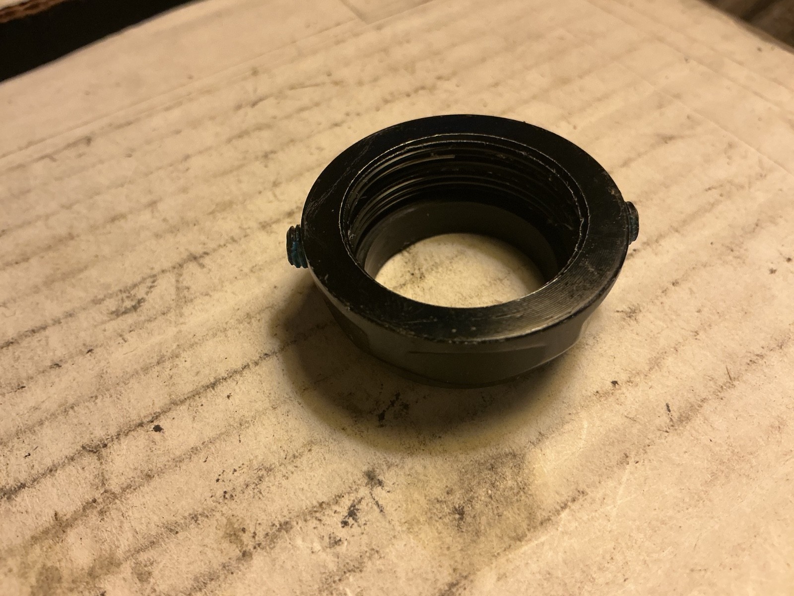DELTA headset locking top-nut Blk 1" threaded 22.2mm