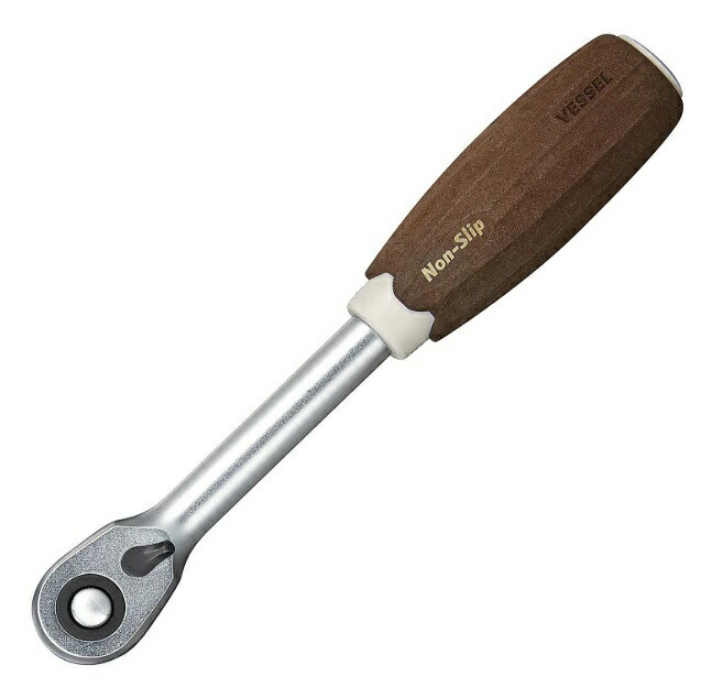 VESSEL HRH3-W Genuine NEW from Japan Woody Ratchet Handle Plug Corner 3 8 Inch