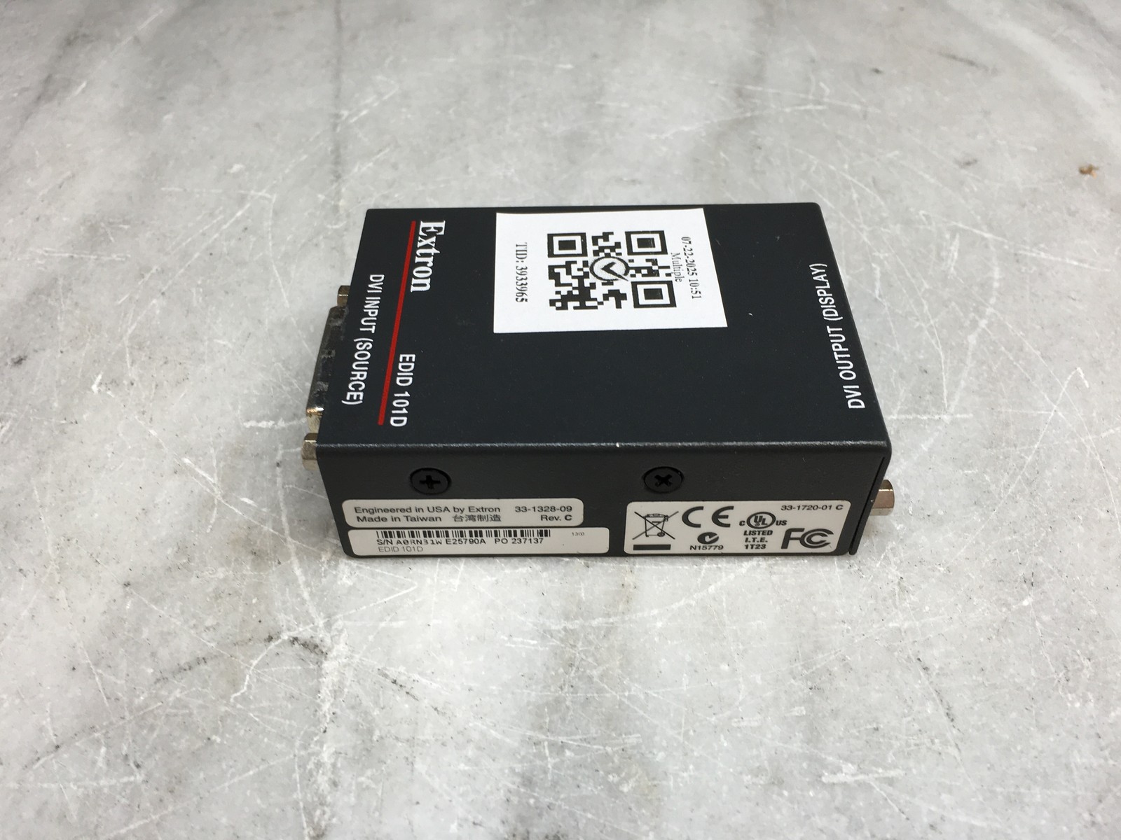 Extron EDID 101D DVI Emulator Minder for DVI & VGA Signal Management