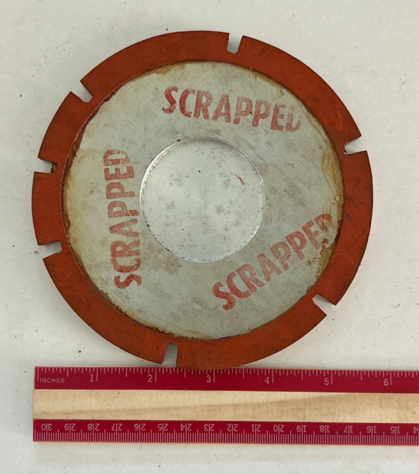 1960S/70S NASA SPACE PROGRAM UNIDENTIFIED METAL RING (SCRAPPED) A