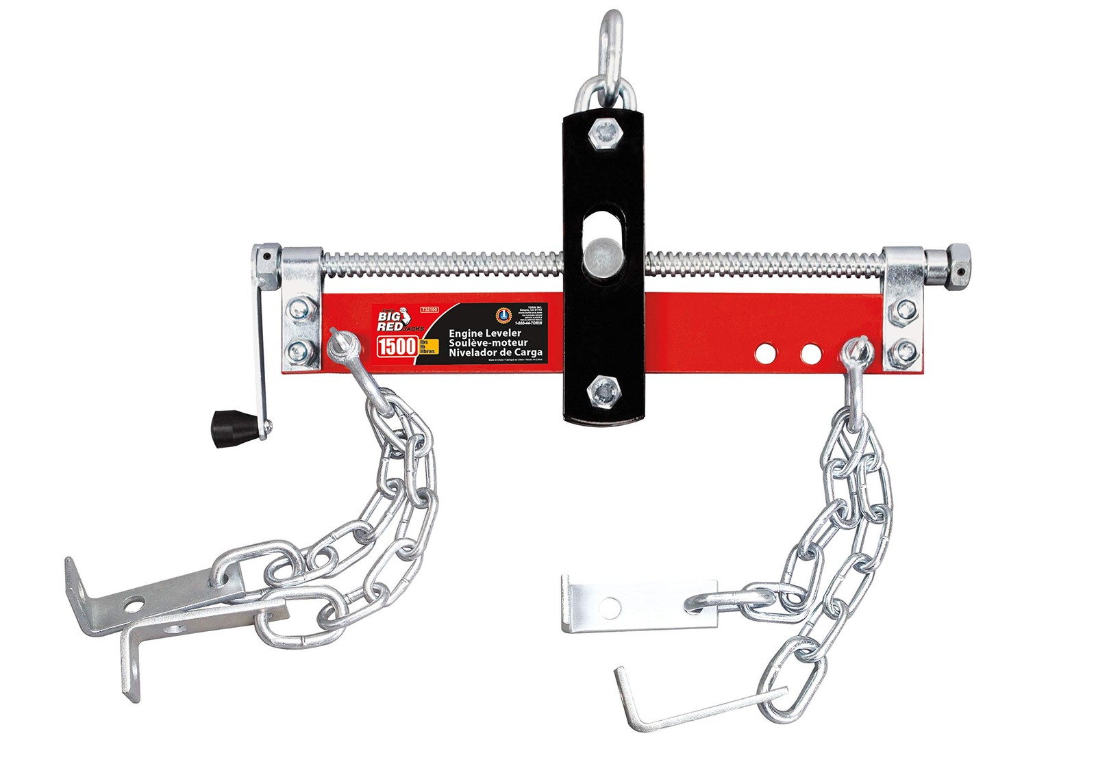 Engine Hoist 3 Position Leveler 500 lb Capacity Adjustable Red T32100 Torin