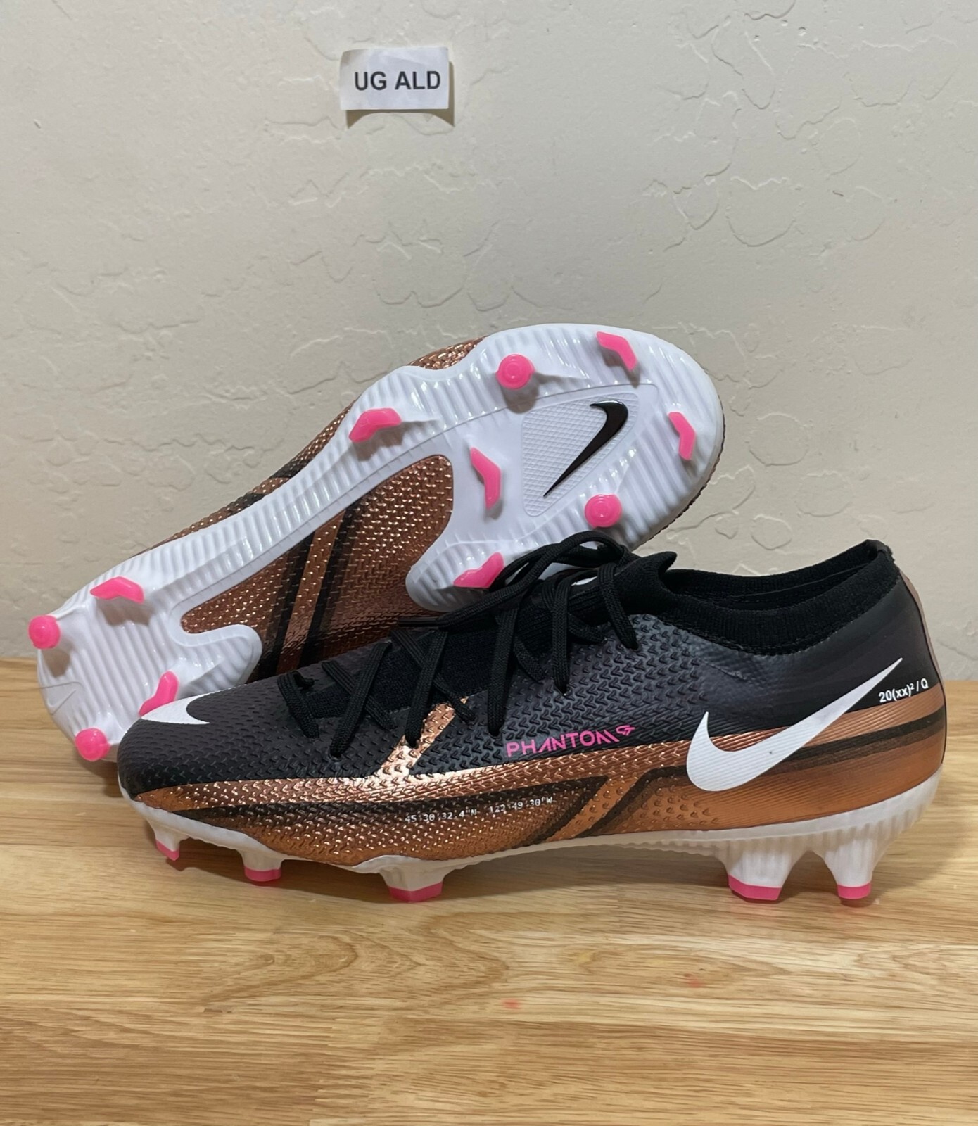 Nike Phantom GT2 Pro FG Black/Copper Soccer Cleats Size Men's 6=W7.5 DR5959-810