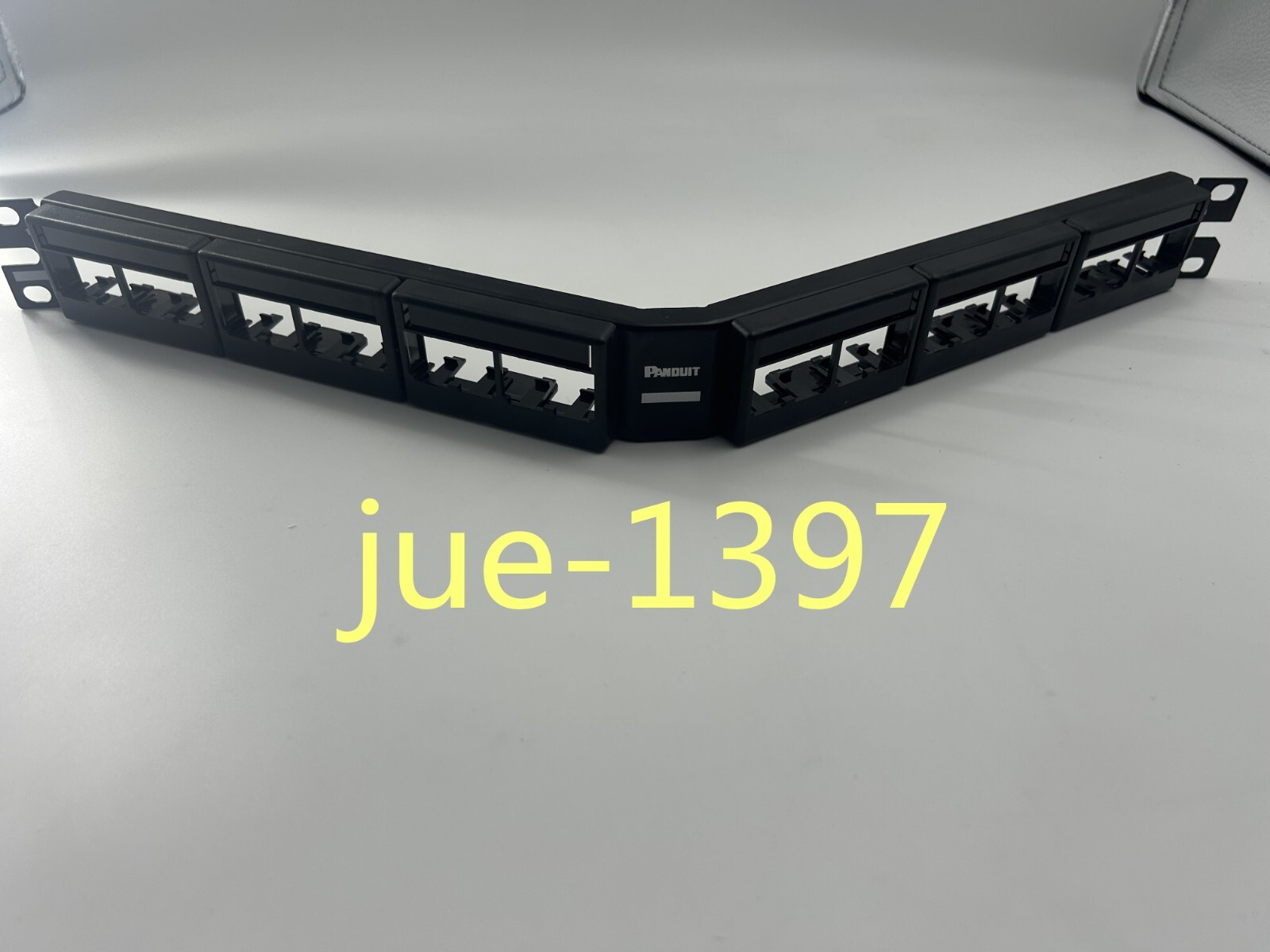 Panduit CPPLA24WBLY Mini-Com 24 Port Angled Modular Patch Panel Port 1 RU BL