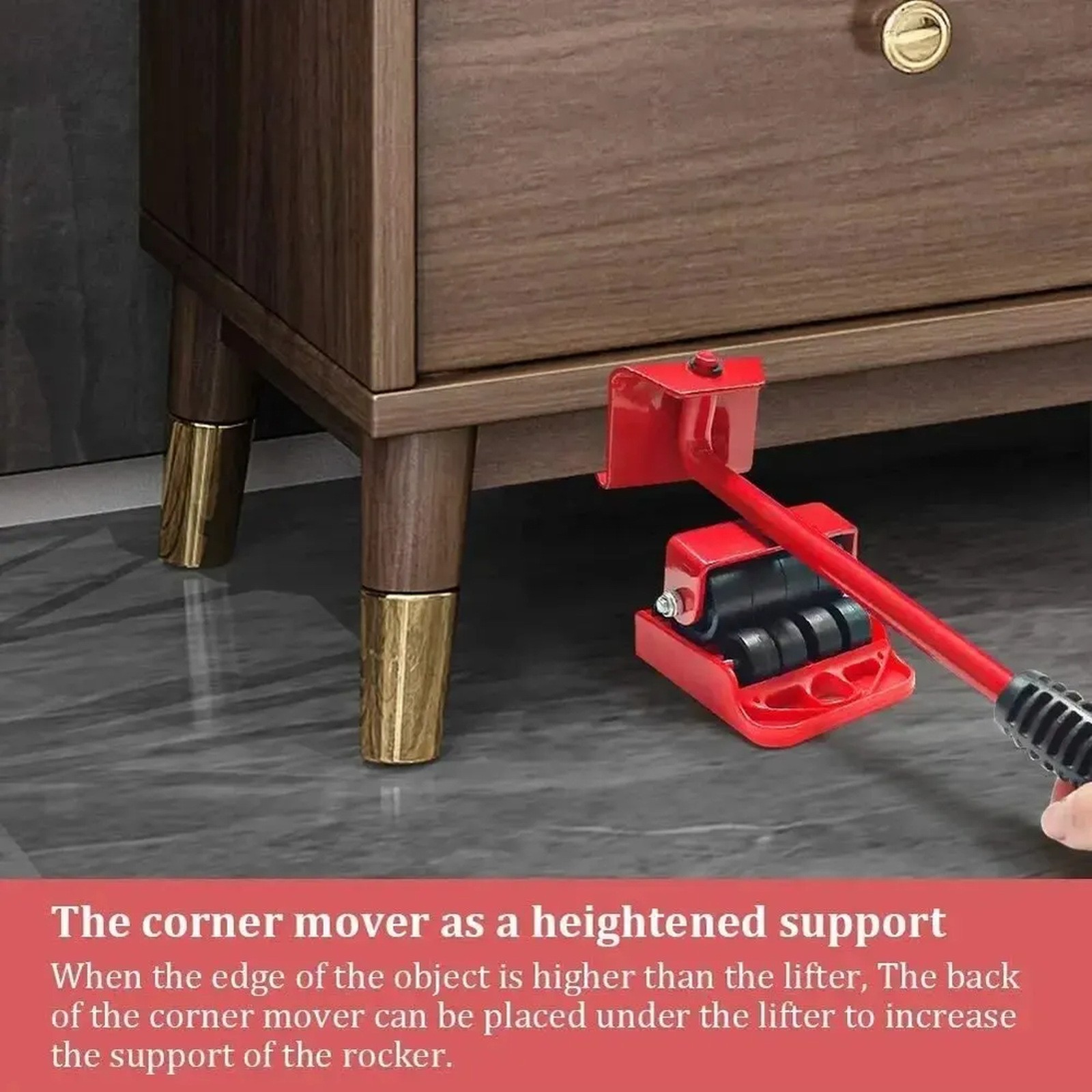 Furniture Moving Roller Kit — Lifter and Roller Set for Heavy Objects