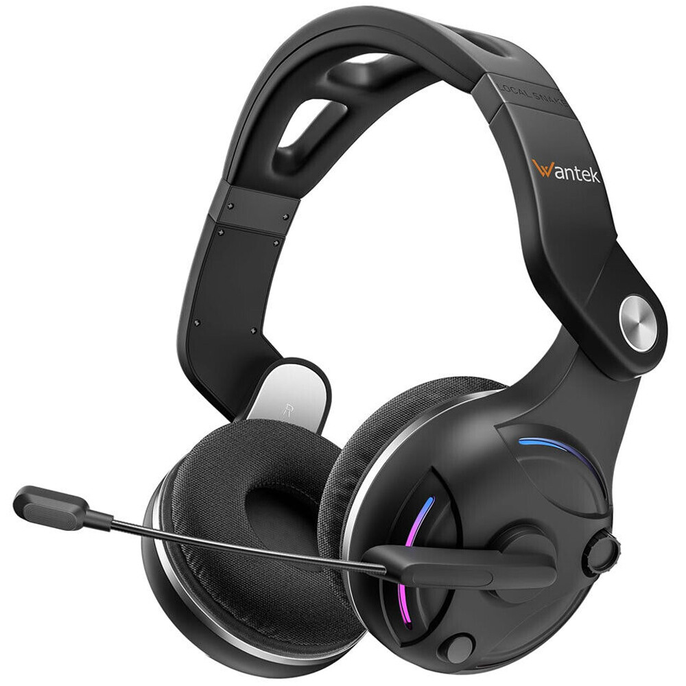 Wantek Bluetooth Headphone with Mic Foldable Wireless Headset for PC/Cellphone