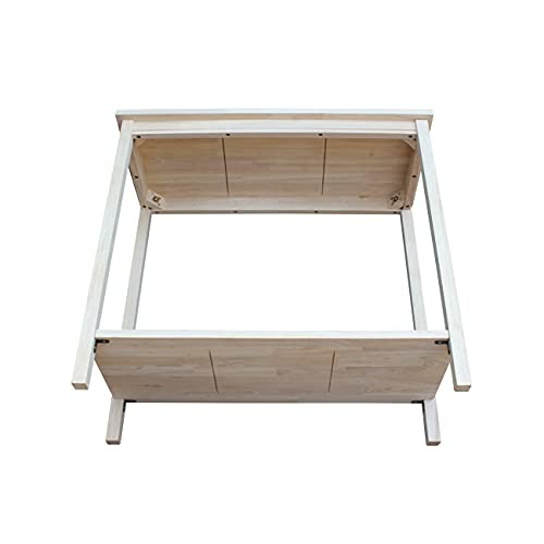 Accent Table, Unfinished L: 14 x W: 31 x H:29 Rustic