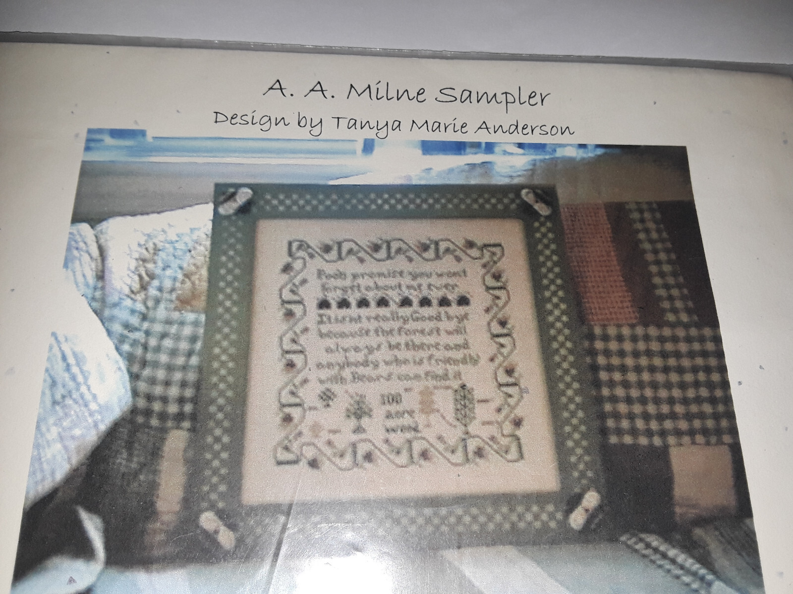 JOURNEY'S END "A.A. MILNE SAMPLER" CROSS STITCH CHART PACK 2002