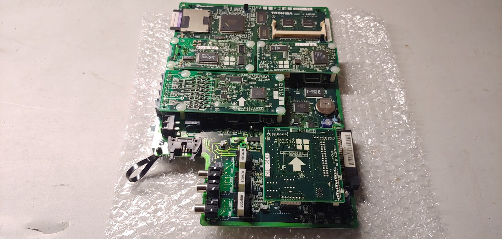 Toshiba ACTU1A Processor Board w/ AETS1A, AMDS1A, BSIS1A & ARCS1A