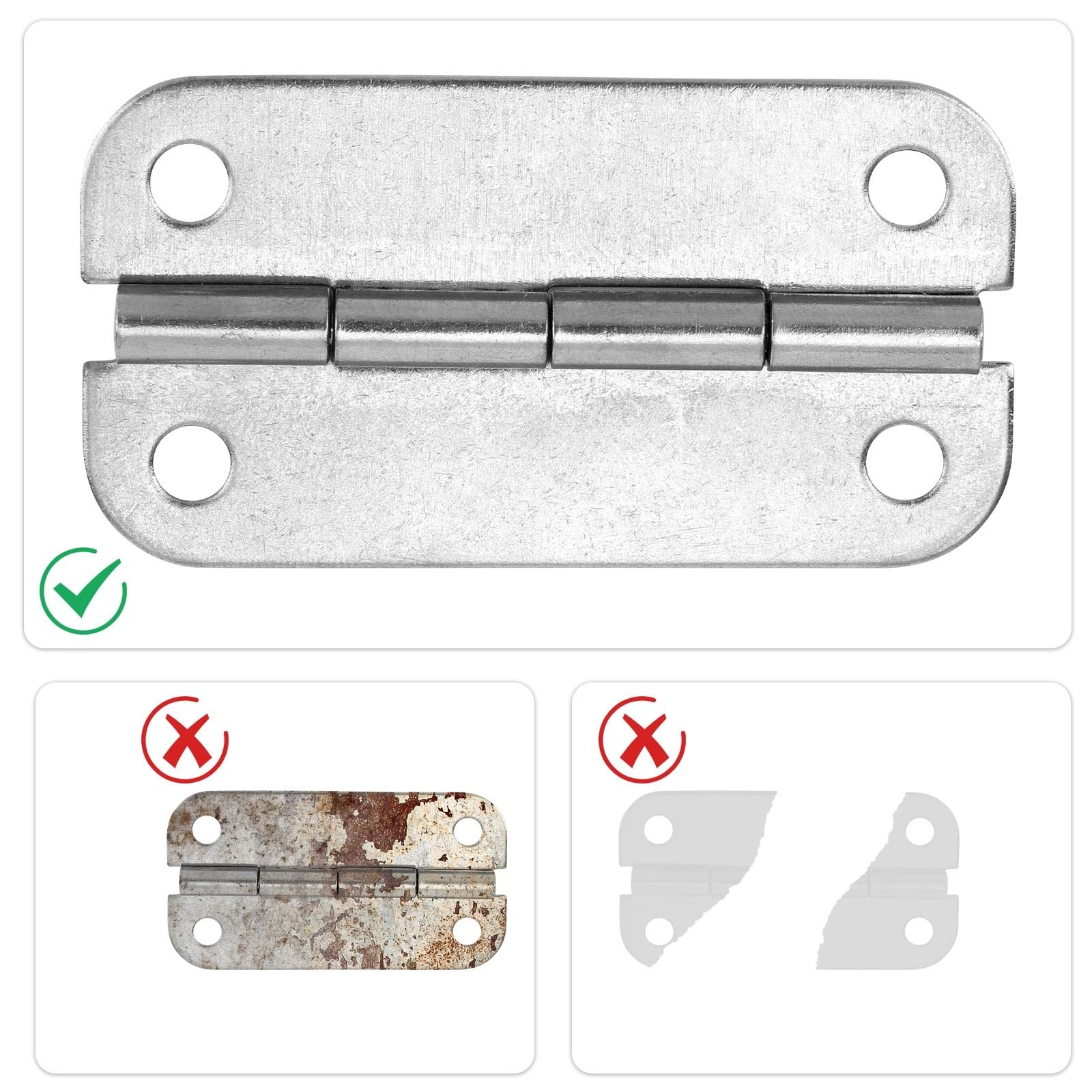 3 PCS Cooler Hinge Replacement Part For Igloo 304 Stainless Steel Screws Kit