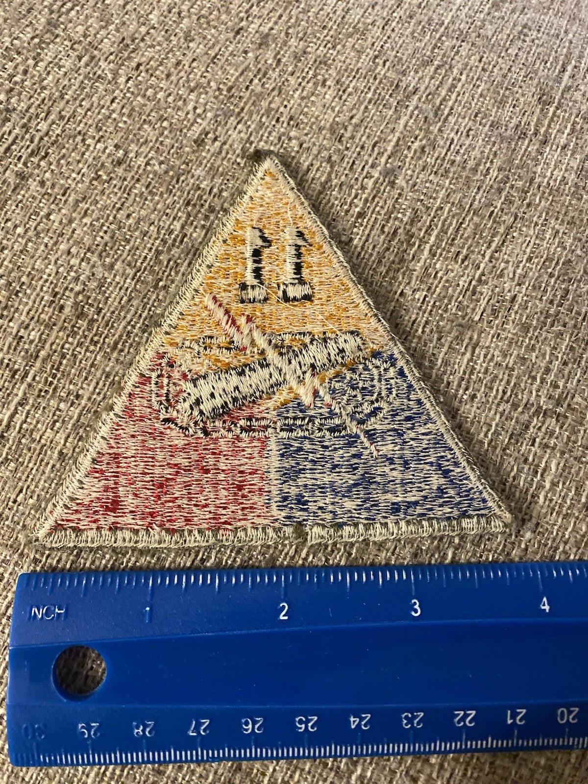 WWII US Army 11th Armored Division Shoulder Insignia Patch