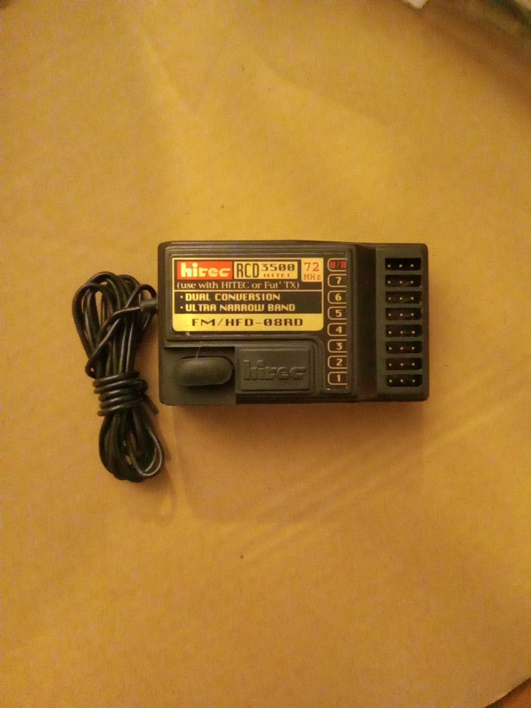 Excellent Hitec RCD3500 Negative Shift 72mhz FM Ch#25 : FUTABA HITEC, RCPLANE