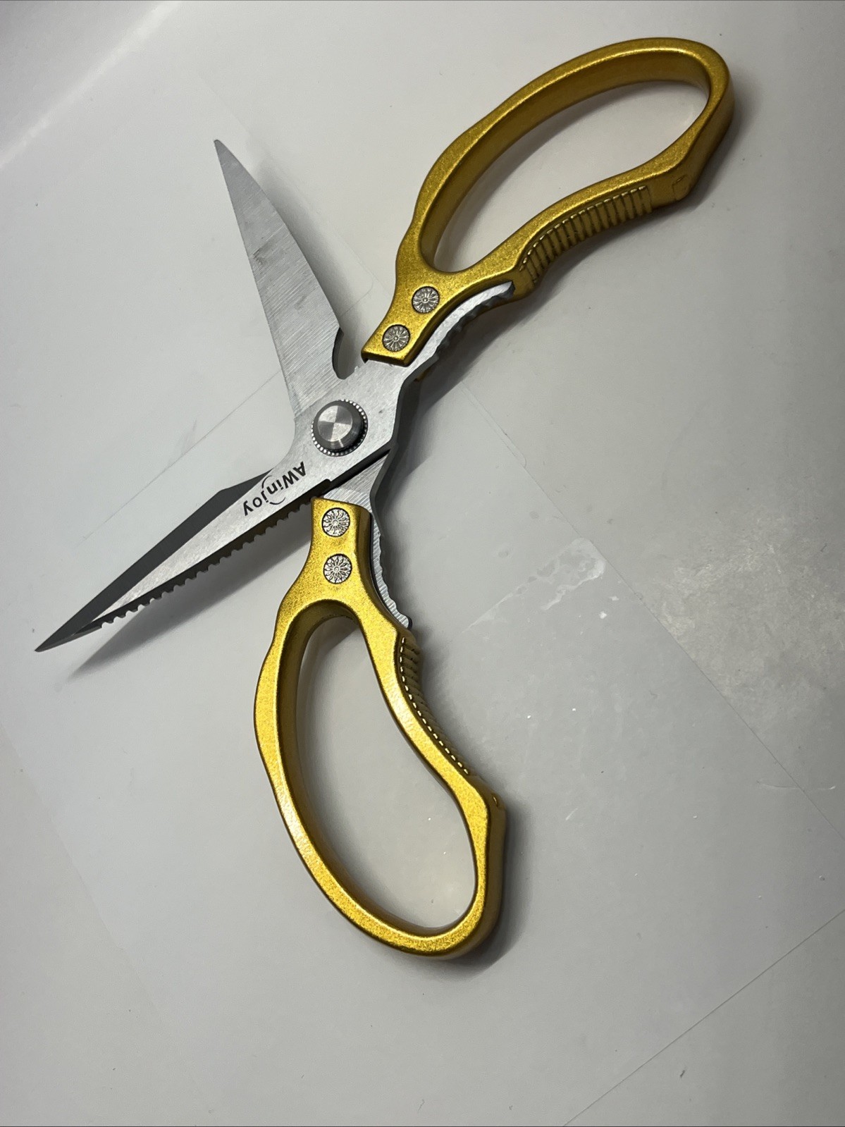 AWinjoy Kitchen Scissors, Heavy Duty Sharp Kitchen Shears Dishwasher Safe