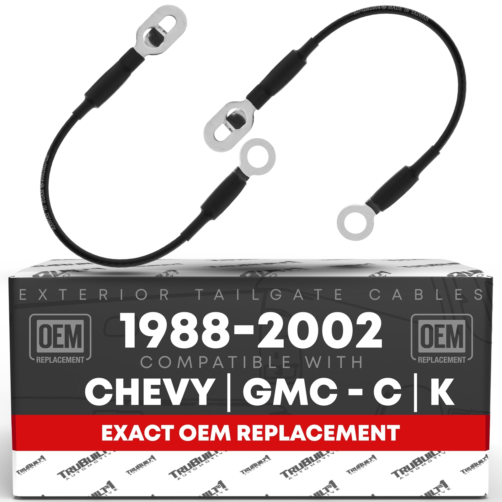 Tailgate Support Cable, Left & Right for Chevrolet GMC C&K 1500, 2500, 3500