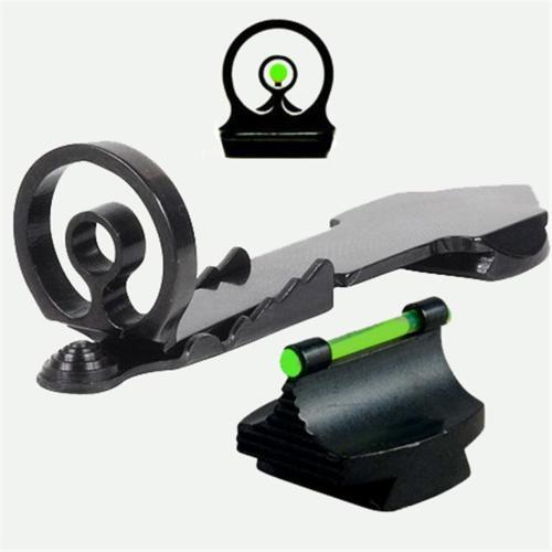 Bullseye  GREEN  Fiber Optic Sight Set fits Winchester 1892 92  in 357 &  44 Mag