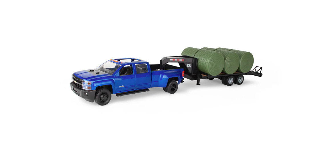John Deere 1:16 Big Farm Pickup with Bales-LP87294