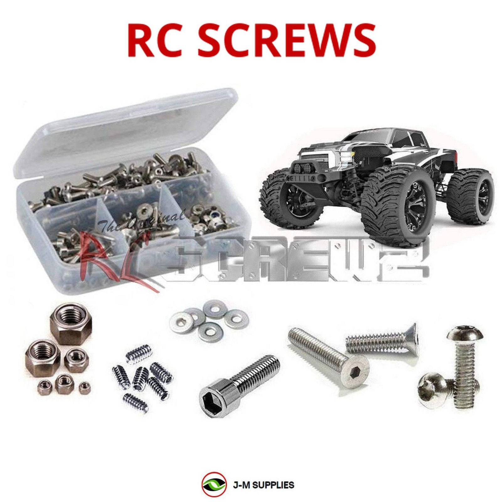 RCScrewZ Stainless Screw Kit rcr068 for Redcat Dukono / Pro #RER10674/676 | SET