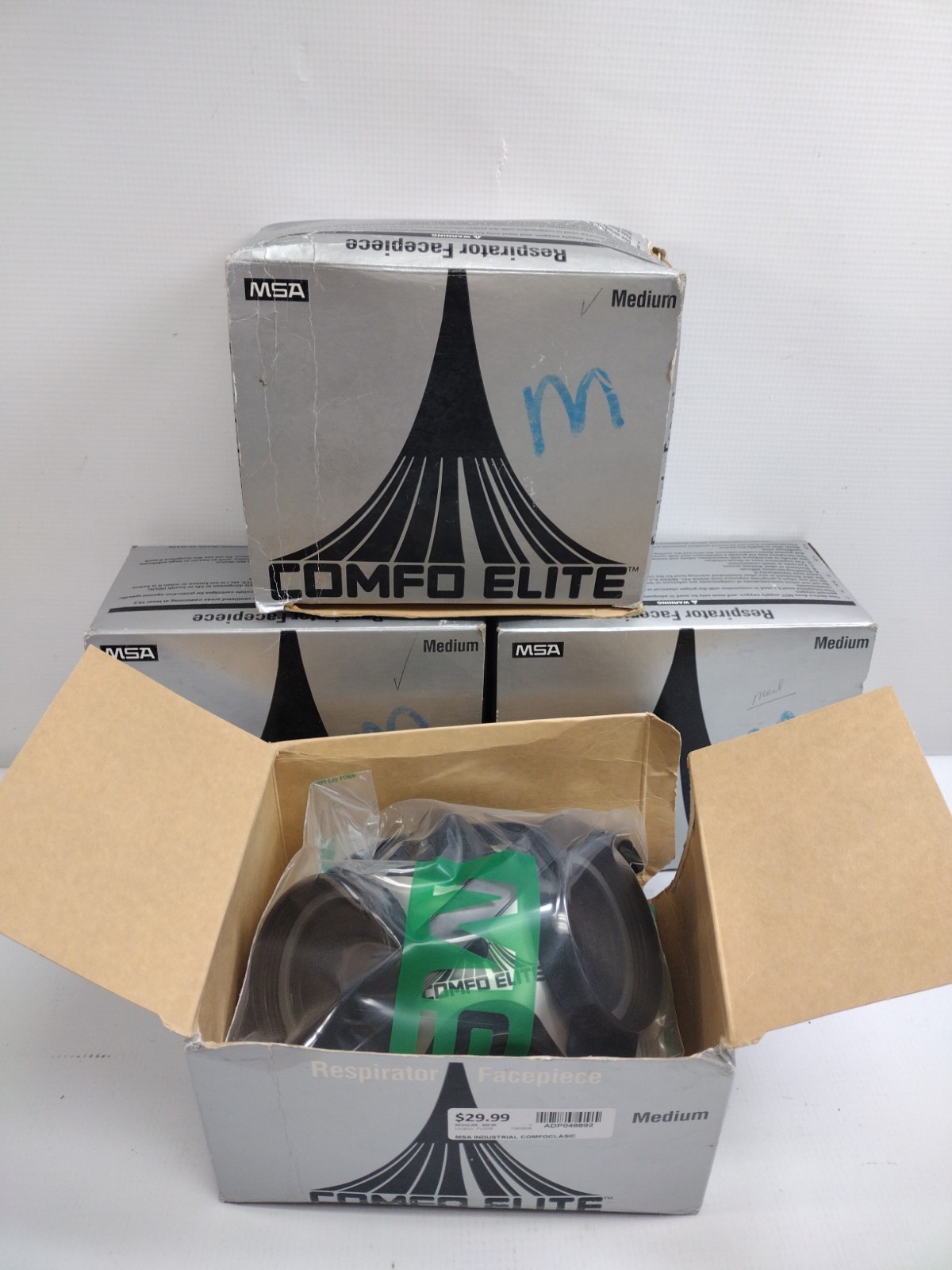 MSA Comfo Elite Medium Respirator Facepiece Black 490491 New